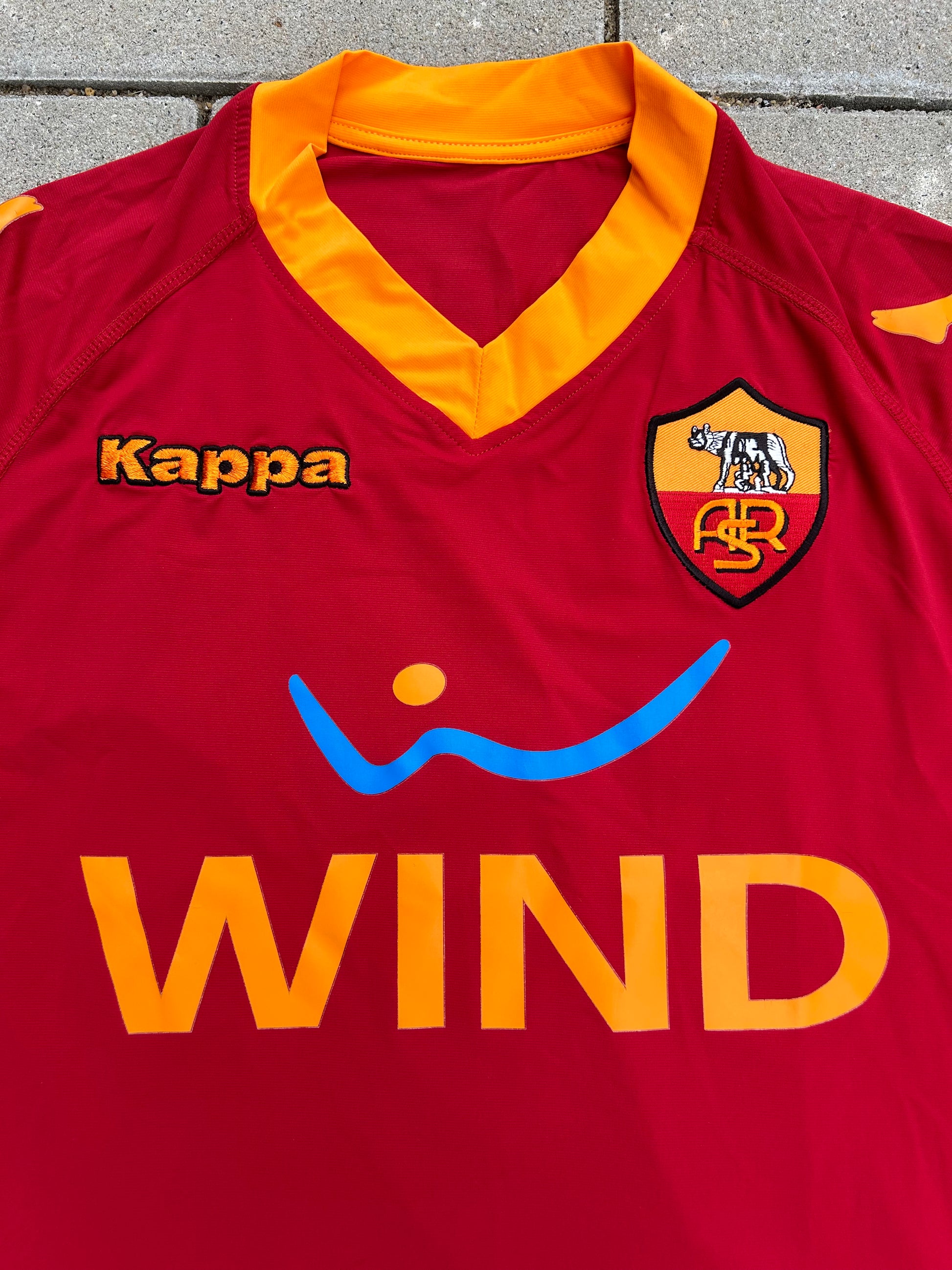 AS Roma 2009/10 Authentic Home Shirt Totti #10 Size L 3