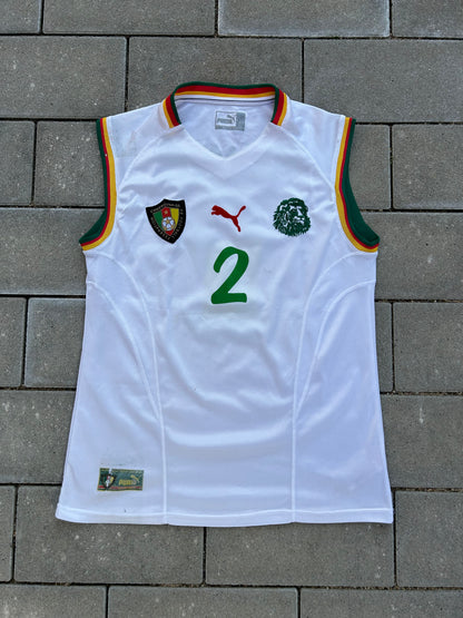 Cameroon 2002 Authentic Away Shirt Tchato #2 Size L