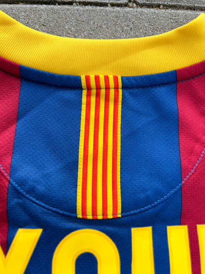 Barcelona 2010/11 Authentic Home Shirt Xavi #6 L/S Size M
