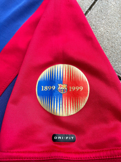 Barcelona 2000/01 Authentic Home Shirt Kluivert #9 Size S 4