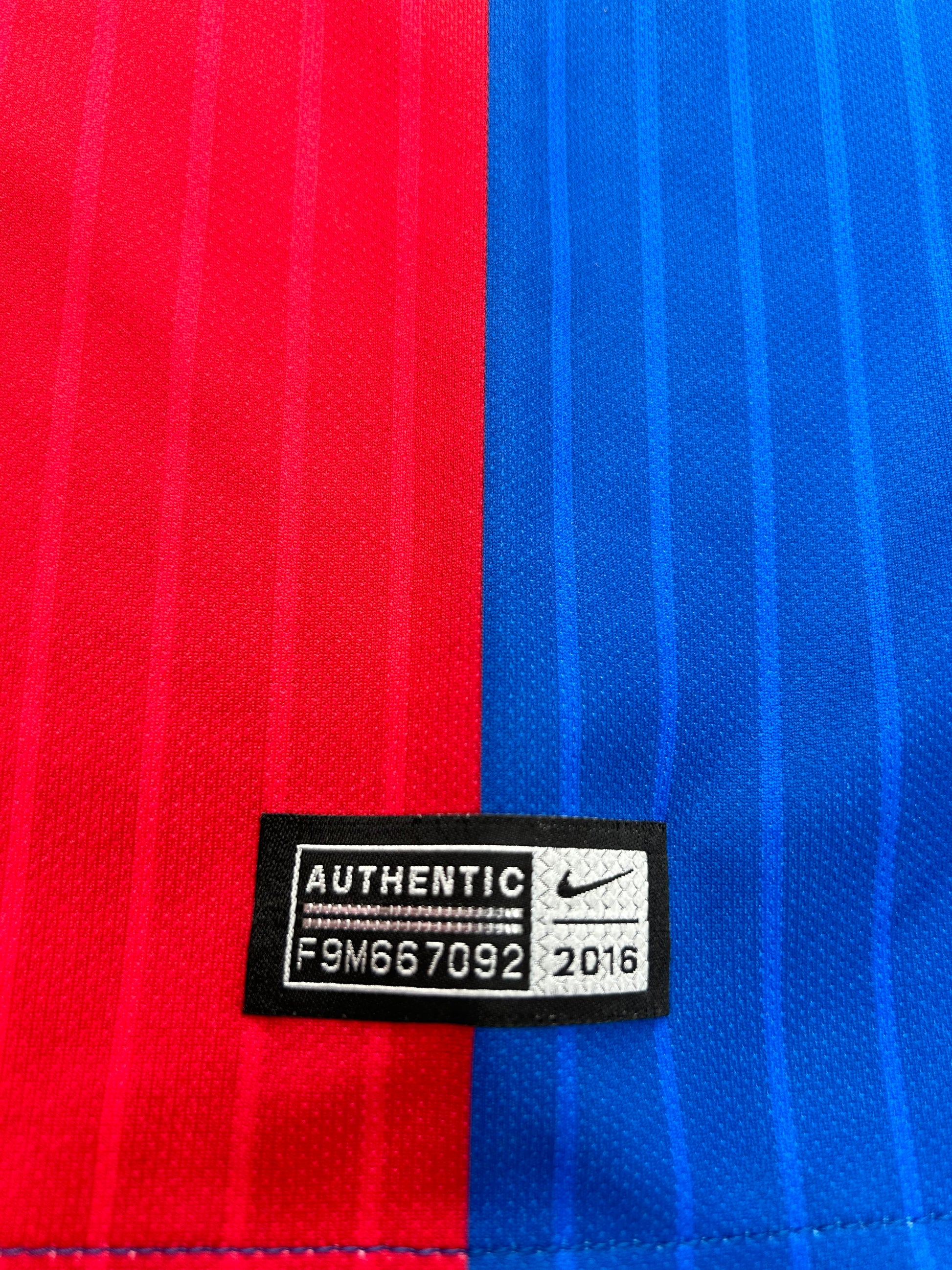 Barcelona 2016/17 Authentic Home Shirt Iniesta #8 Size S 5