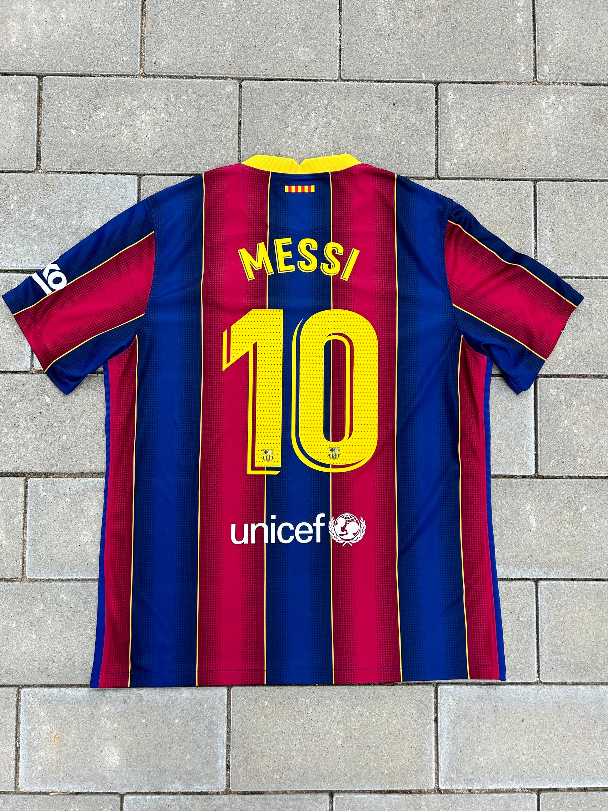 Barcelona 2020/21 Authentic Home Shirt Messi #10 Size XL