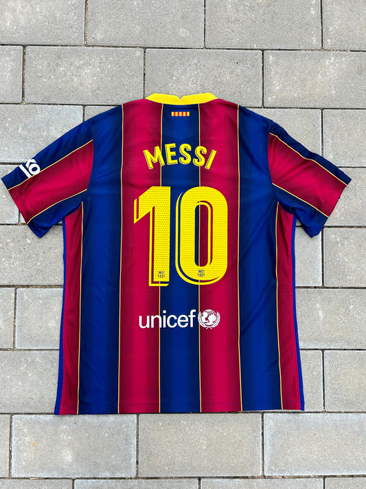 Barcelona 2020/21 Authentic Home Shirt Messi #10 Size XL