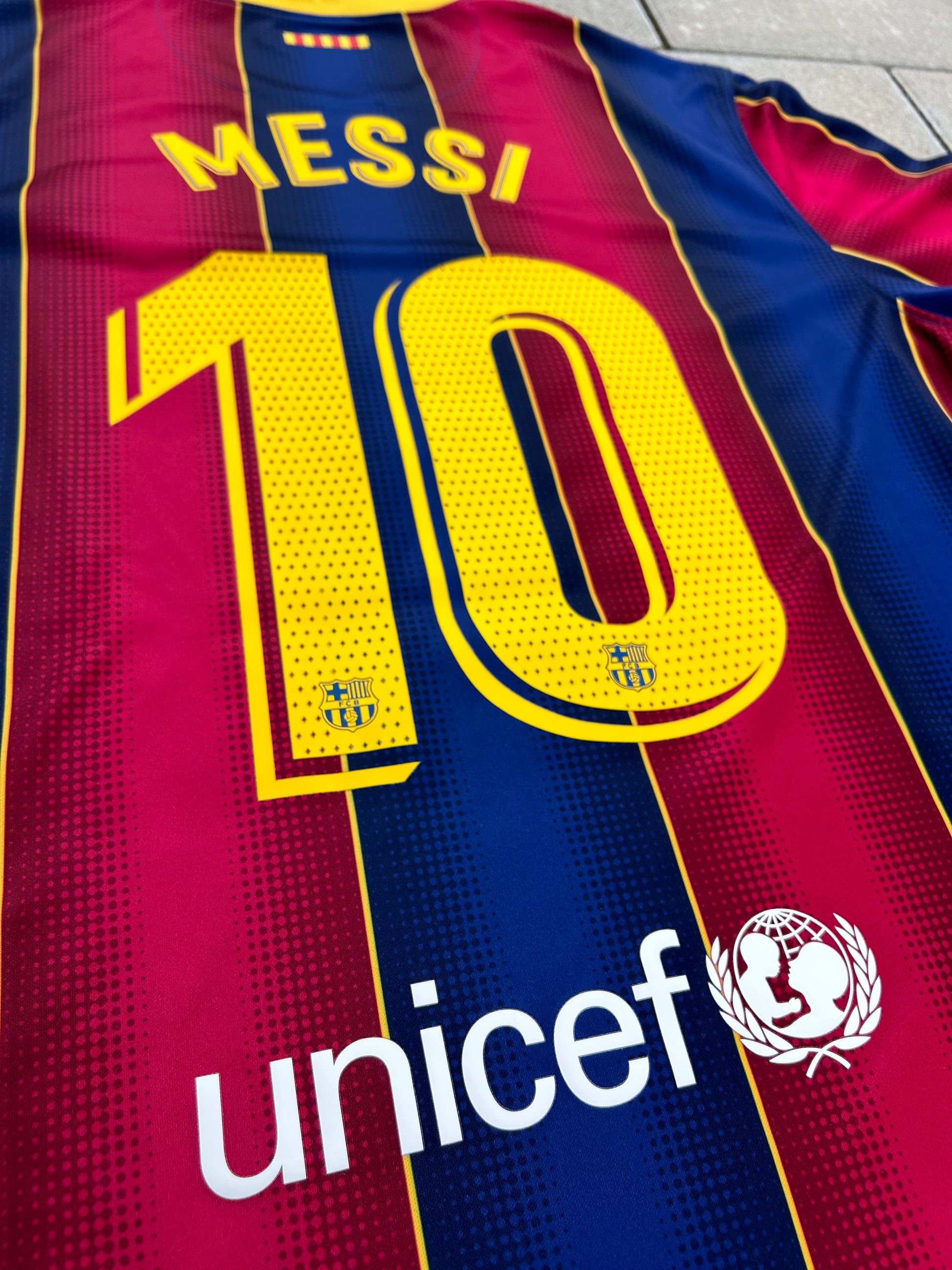 Barcelona 2020/21 Authentic Home Shirt Messi #10 Size XL 10