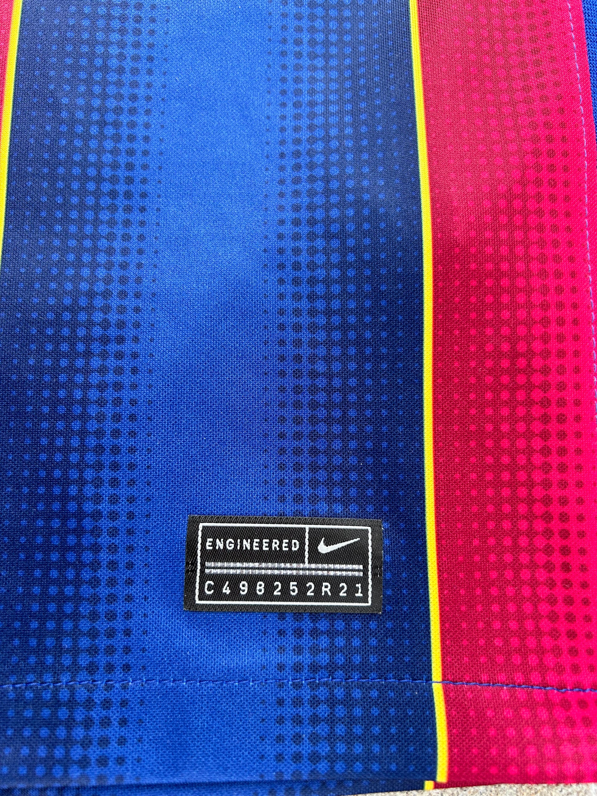 Barcelona 2020/21 Authentic Home Shirt Messi #10 Size XL 4