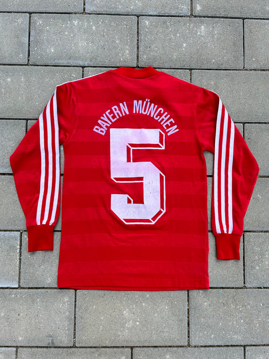 Bayern München 1984/85 Authentic Home Shirt Klaus Augenthaler #5 Size XS