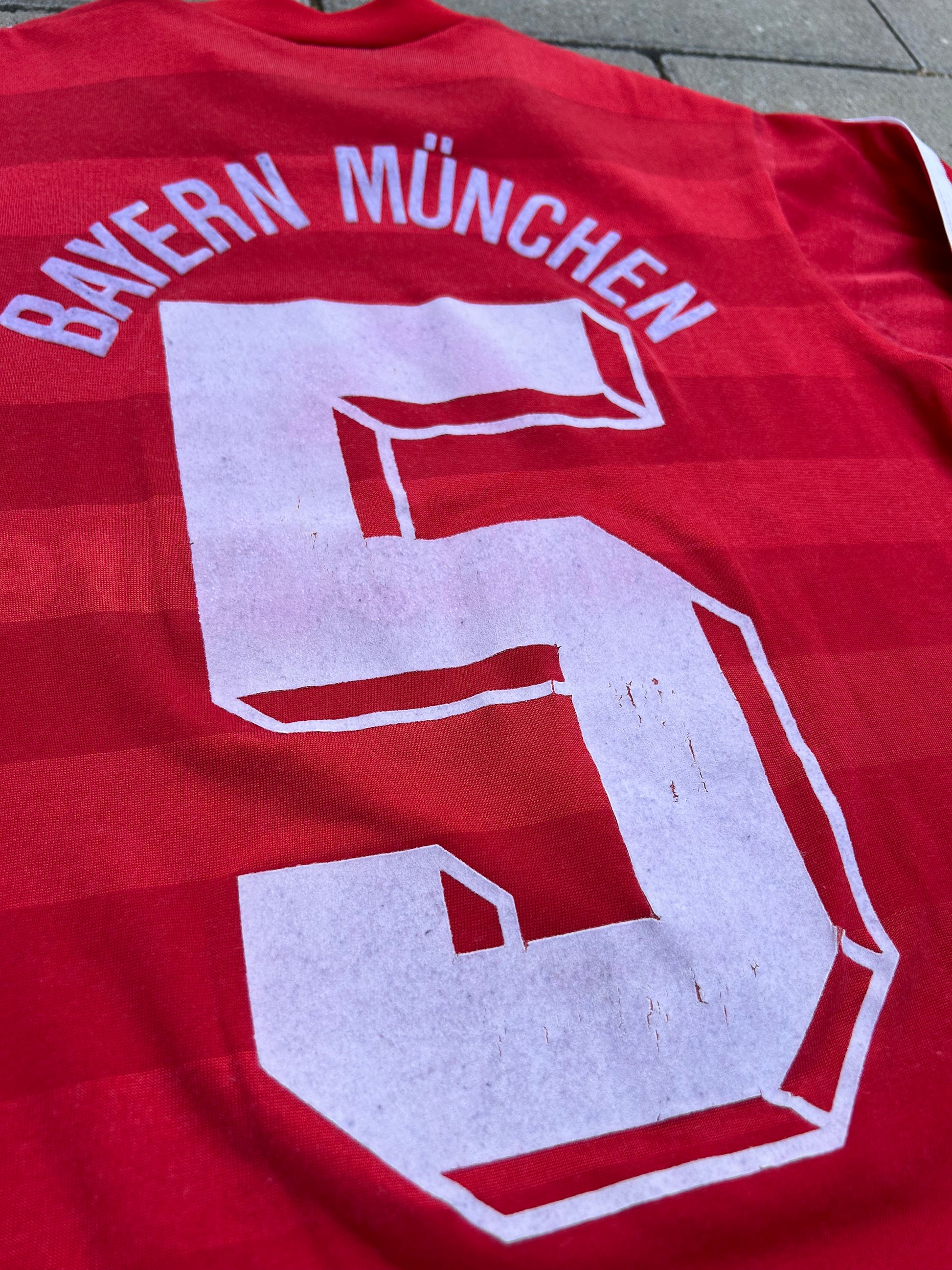 Bayern München 1984/85 Authentic Home Shirt Klaus Augenthaler #5 Size XS 6