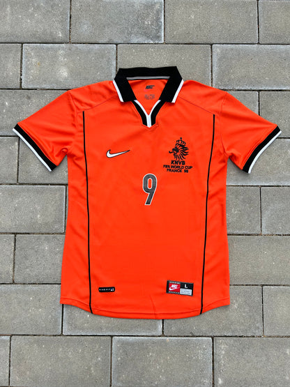 Netherlands 1998/99 Home Shirt Kluivert #9 Size L