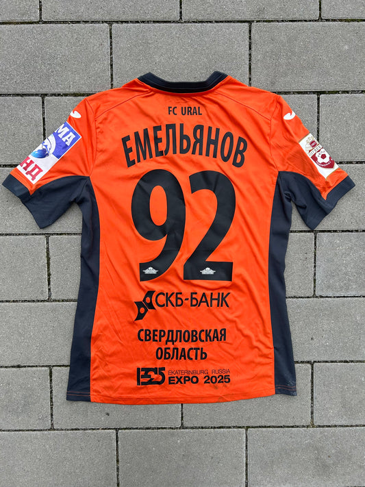 Ural Yekaterinburg 2017/18 Match Worn Original Home Shirt Emeljanov #92 Size M