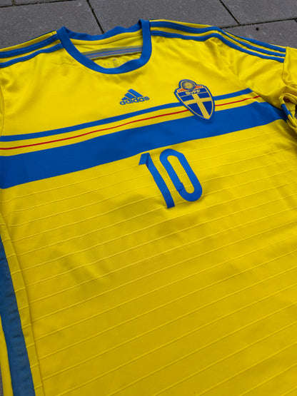 Sweden 2014/15 Original Home Shirt Ibrahimovic #10 Size XL