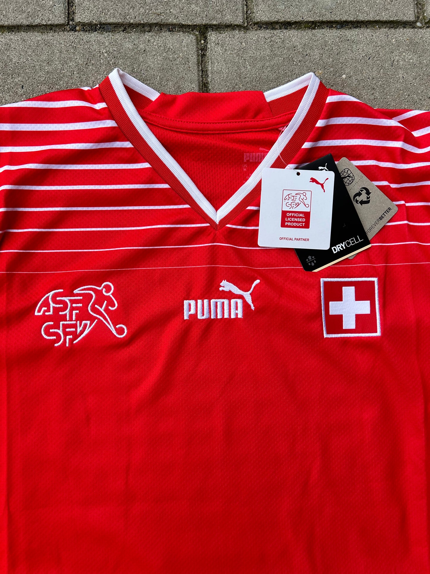 Switzerland 2022/23 Authentic Home Shirt Size M