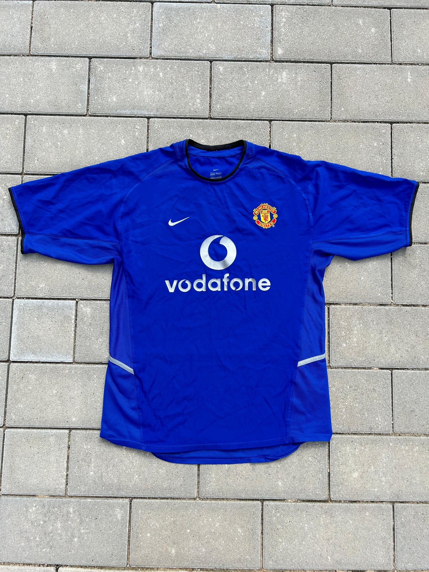 Manchester United 2002/03 Authentic Away Shirt Beckham #7 Size M 1