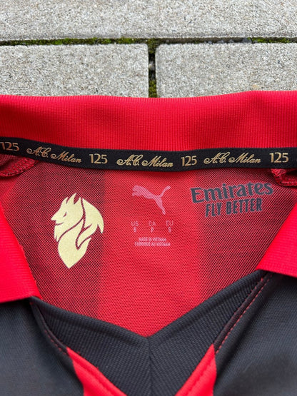 AC Milan 2024/25 Original 125th Anniversary Shirt L/S Size S - Shorty Football Shirts
