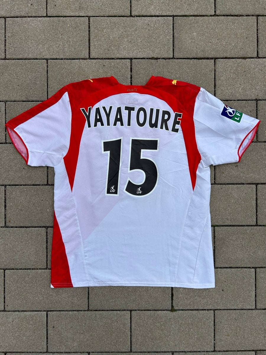 AS Monaco 2006/07 Original Home Shirt Yaya Touré #15 Size L - Shorty Football Shirts