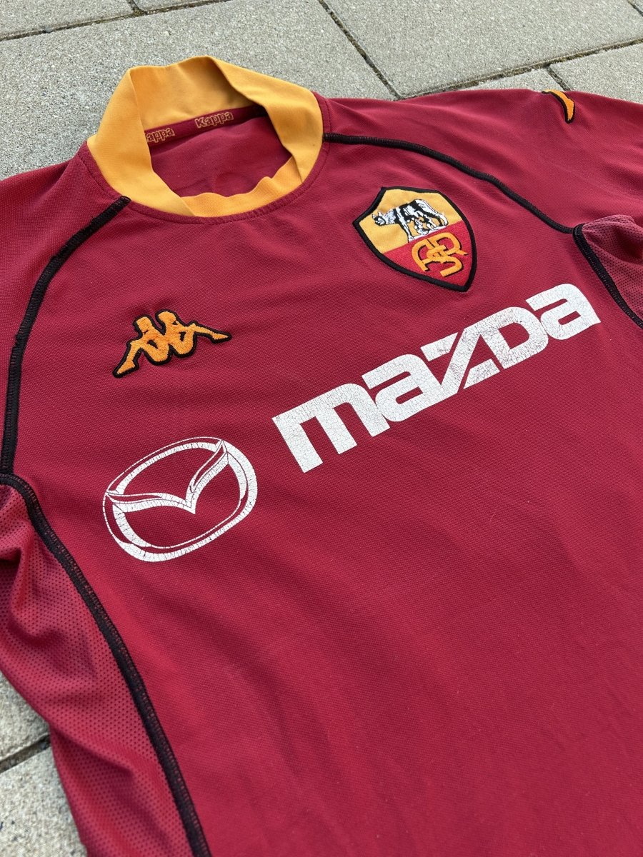 AS Roma 2002/03 Original Home Shirt Batistuta #33 Size L - Shorty Football Shirts