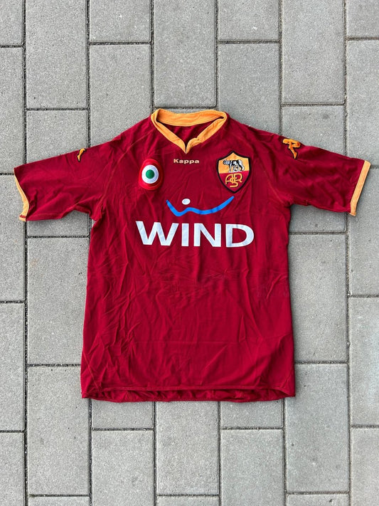 AS Roma 2007/08 Original Home Shirt Size XL - Shorty Football Shirts