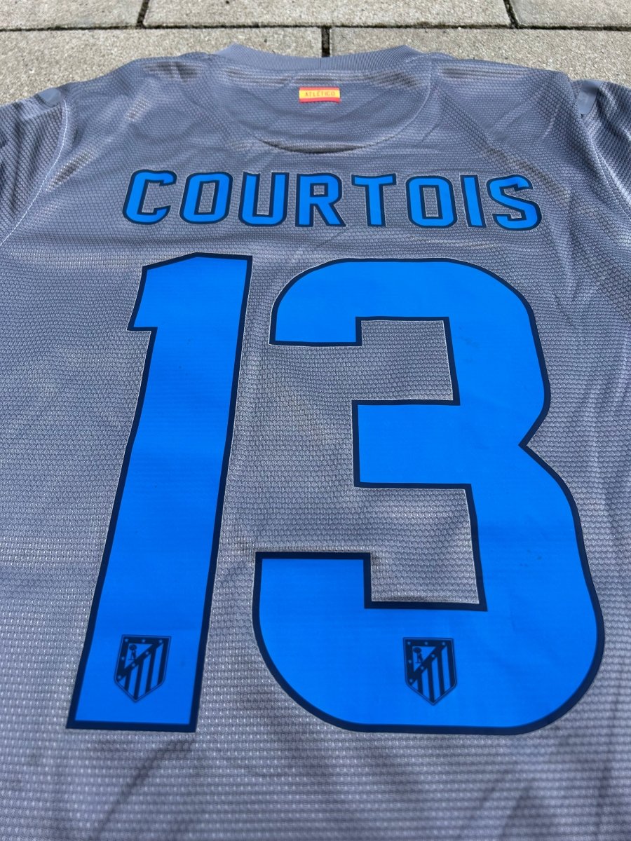 Atlético Madrid 2012/13 Original Player Issue GK Shirt Courtois #13 Size S - Shorty Football Shirts