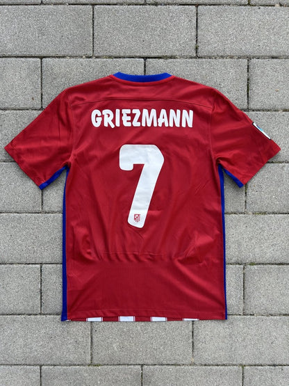 Atlético Madrid 2015/16 Original Home Shirt Griezmann #7 Size S - Shorty Football Shirts