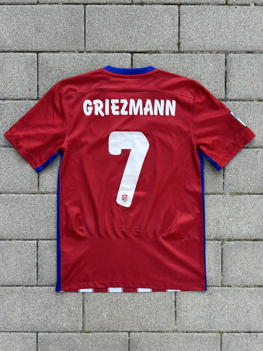 Atlético Madrid 2015/16 Original Home Shirt Griezmann #7 Size S - Shorty Football Shirts