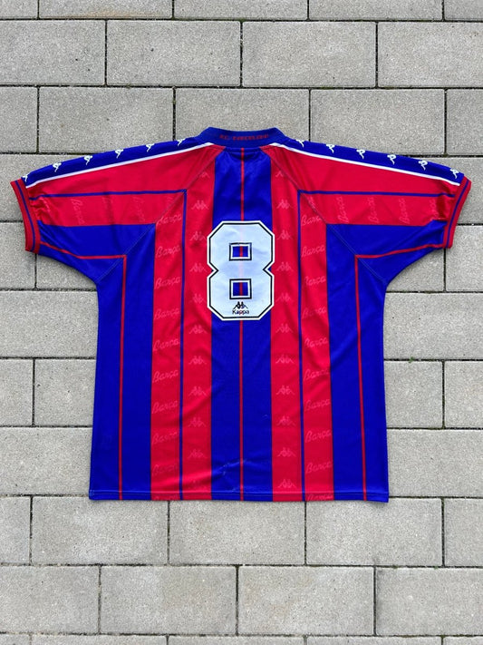 Barcelona 1997/98 Original Home Shirt Stoichkov 8 Size XL - Shorty Football Shirts
