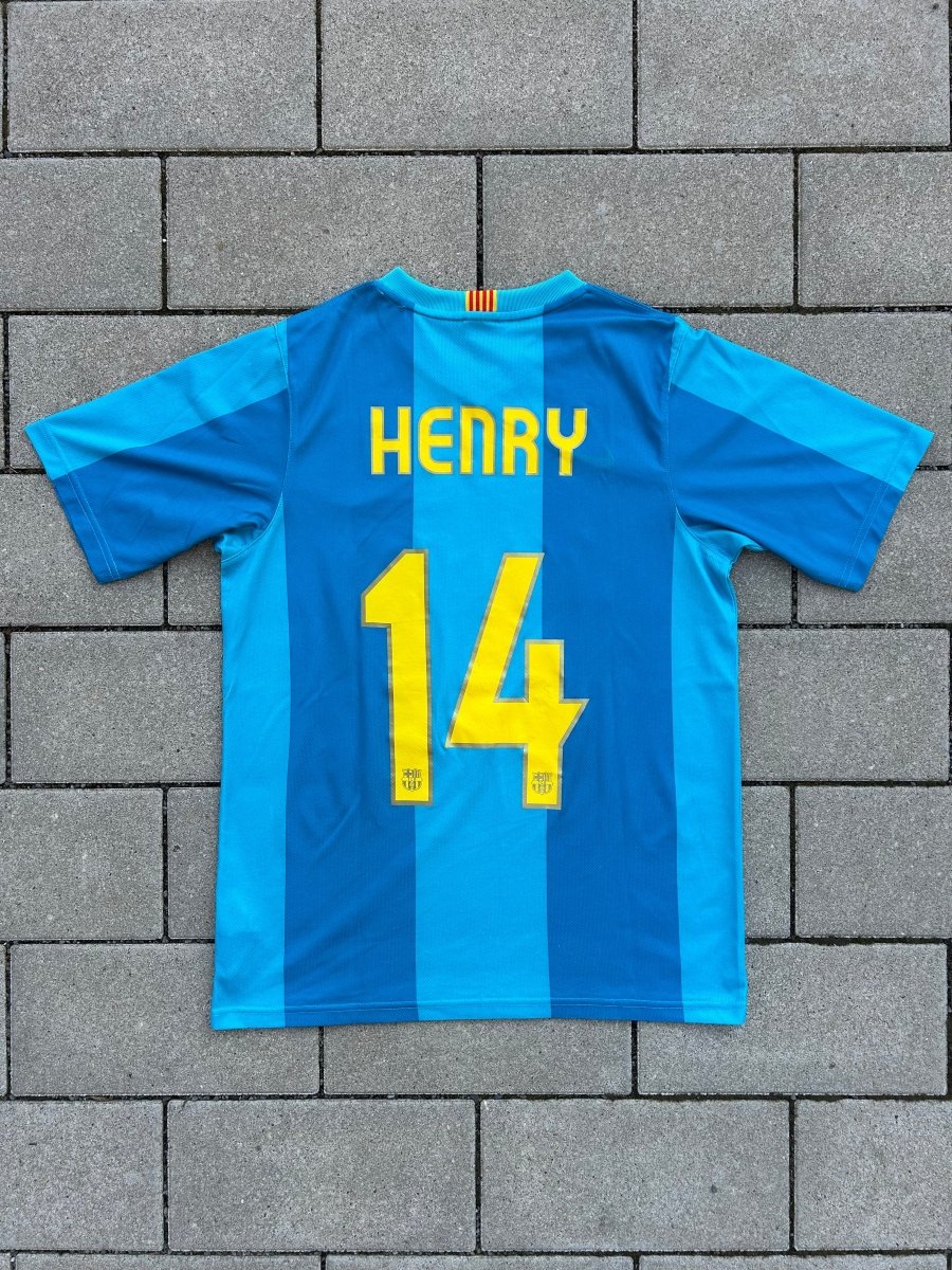 Barcelona 2007/08 Original Away Shirt Henry 14 Size S - Shorty Football Shirts