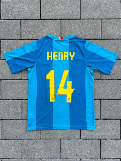 Barcelona 2007/08 Original Away Shirt Henry 14 Size S - Shorty Football Shirts