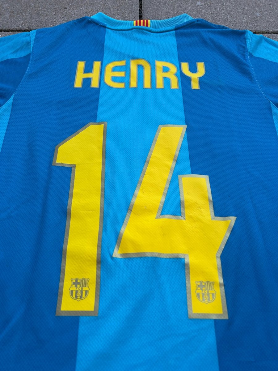Barcelona 2007/08 Original Away Shirt Henry 14 Size S - Shorty Football Shirts