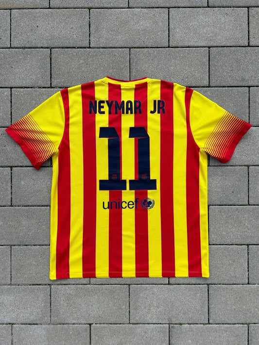 Barcelona 2013/14 Original Away Shirt Neymar Jr 11 Size XL - Shorty Football Shirts