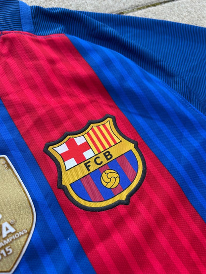 Barcelona 2016/17 Original Home Shirt Messi 10 Size M - Shorty Football Shirts