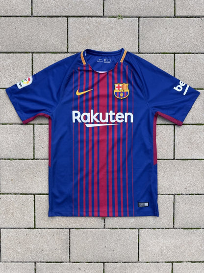 Barcelona 2017/18 Original Home Shirt Jordi Alba #18 Size S - Shorty Football Shirts