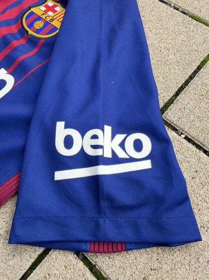 Barcelona 2017/18 Original Home Shirt Jordi Alba #18 Size S - Shorty Football Shirts