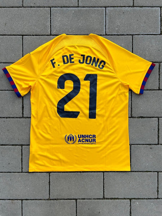 Barcelona 2023/24 Original Fourth Shirt De Jong 21 Size M - Shorty Football Shirts