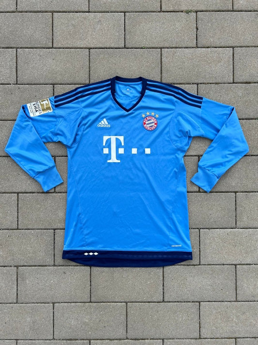 Bayern München 2015/16 Original GK Shirt Neuer #1 Size M - Shorty Football Shirts