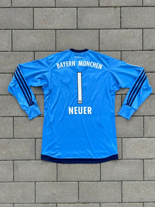 Bayern München 2015/16 Original GK Shirt Neuer #1 Size M - Shorty Football Shirts