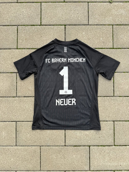 Bayern München 2023/24 Original GK Shirt Neuer #1 Size 152 11/12Y Kids - Shorty Football Shirts