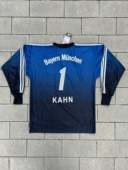 Bayern München 2002/03 Authentic GK Shirt Kahn 1 Size M - Shorty Football Shirts