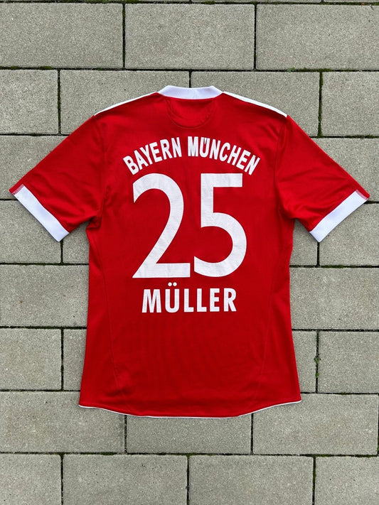 Bayern München 2009/10 Original Home Shirt Müller 25 Size M - Shorty Football Shirts