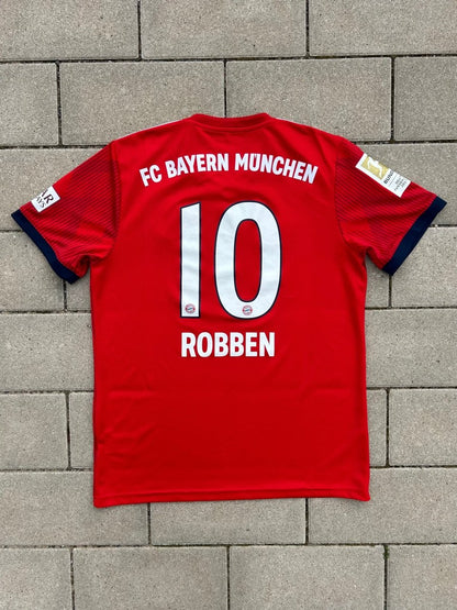 Bayern München 2018/19 Home Shirt Robben 10 Size M - Shorty Football Shirts