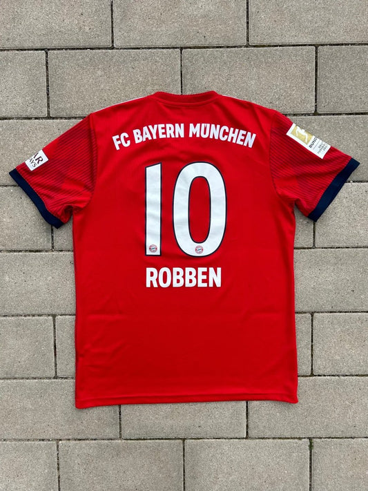 Bayern München 2018/19 Home Shirt Robben 10 Size M - Shorty Football Shirts
