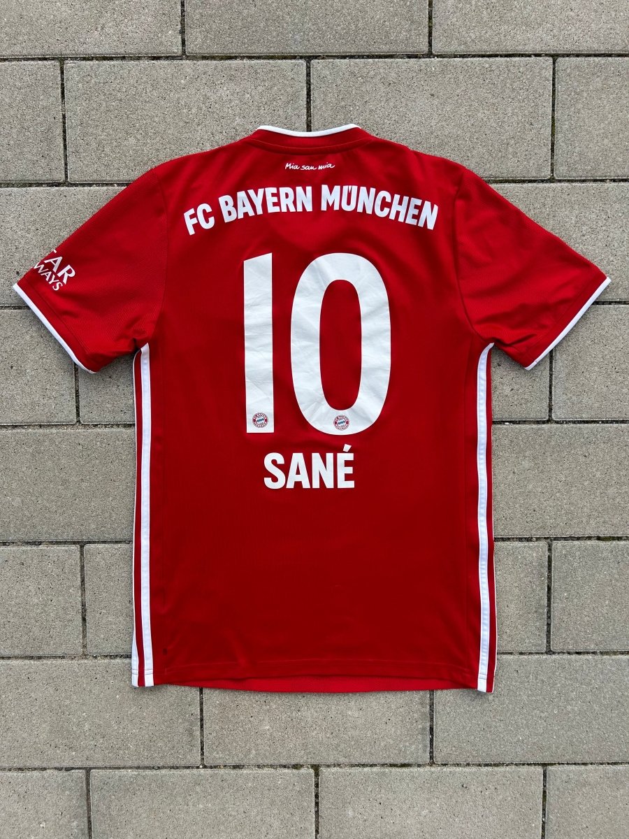 Bayern München 2020/21 Original Home Shirt Sané 10 Size S - Shorty Football Shirts