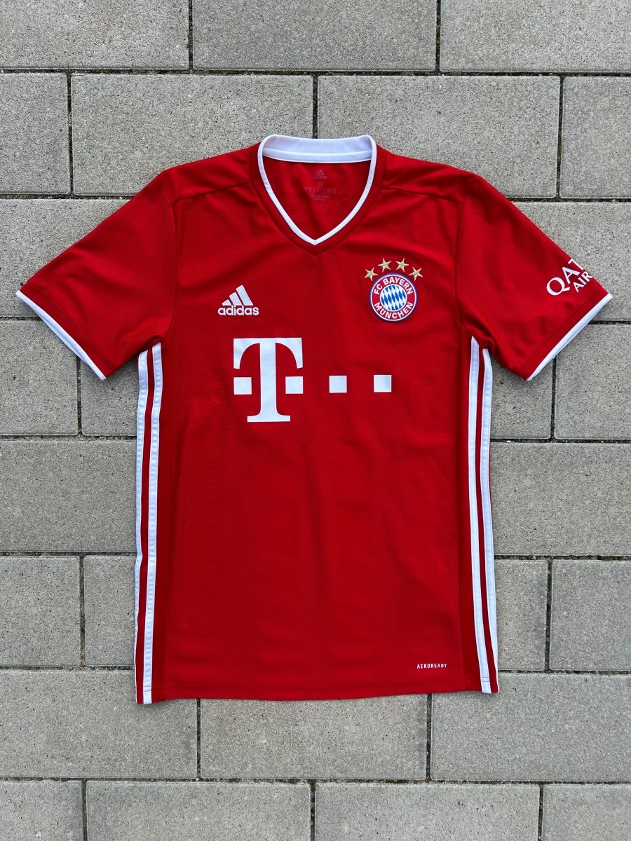 Bayern München 2020/21 Original Home Shirt Sané 10 Size S - Shorty Football Shirts