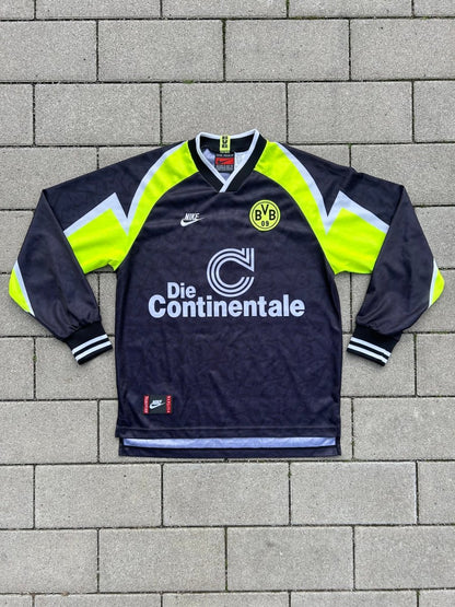 Borussia Dortmund 1995/96 Original Away L/S Shirt Size M - Shorty Football Shirts