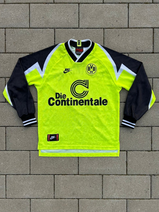 Borussia Dortmund 1995/96 Original Home L/S Shirt Size S - Shorty Football Shirts
