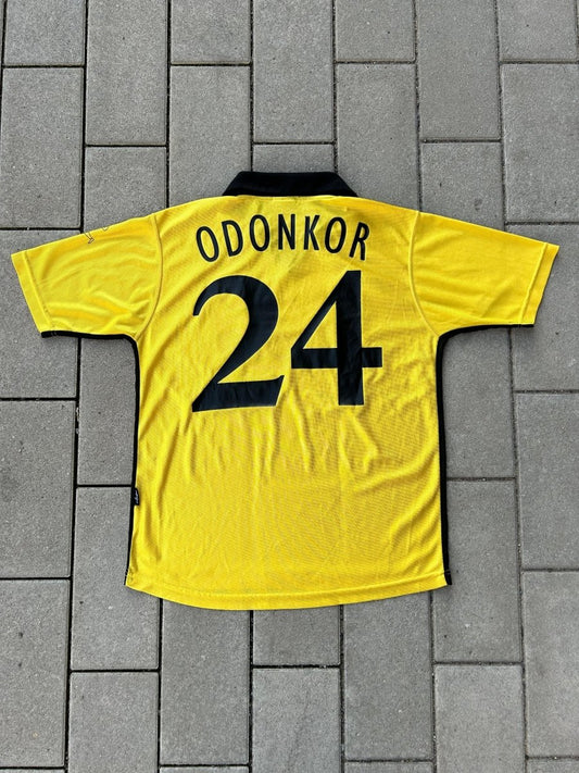 Borussia Dortmund 2003/04 Authentic Euro Home Shirt Odonkor 24 Size M - Shorty Football Shirts