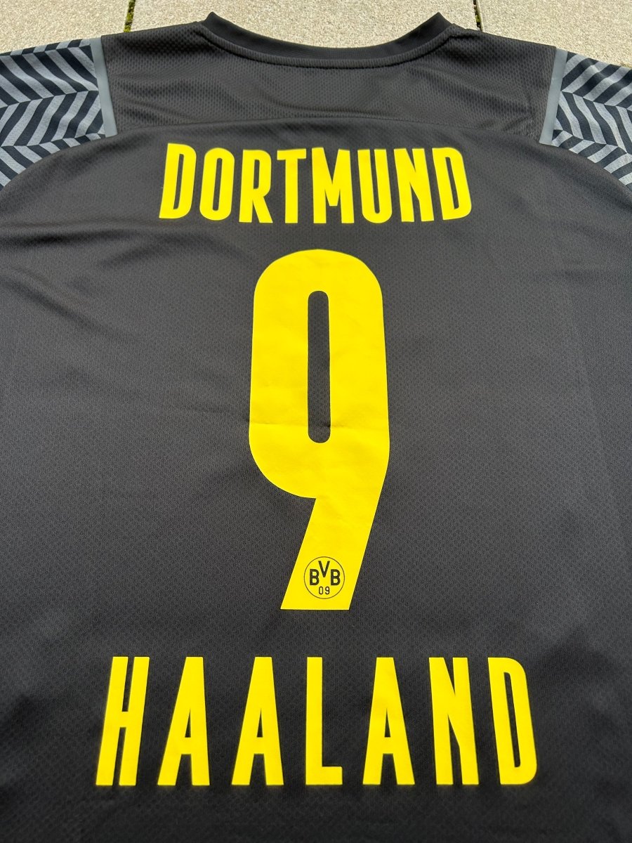 Borussia Dortmund 2021/22 Original Away Shirt Haaland 9 Size XL - Shorty Football Shirts