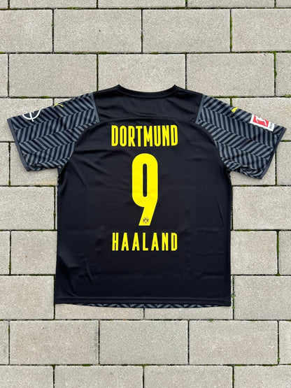 Borussia Dortmund 2021/22 Original Away Shirt Haaland 9 Size XL - Shorty Football Shirts
