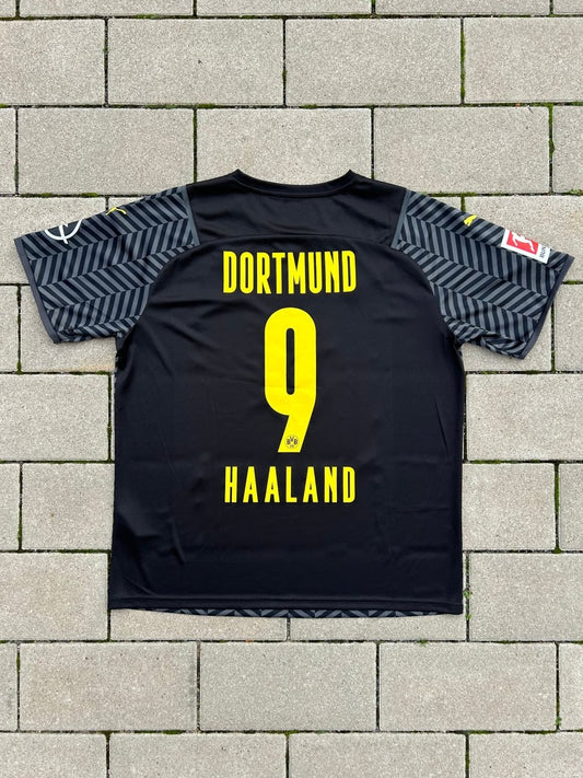Borussia Dortmund 2021/22 Original Away Shirt Haaland 9 Size XL - Shorty Football Shirts
