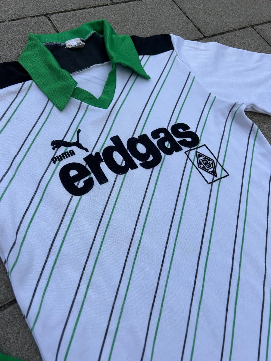 Borussia Mönchengladbach 1985/87 Original Home L/S Shirt Size S - Shorty Football Shirts