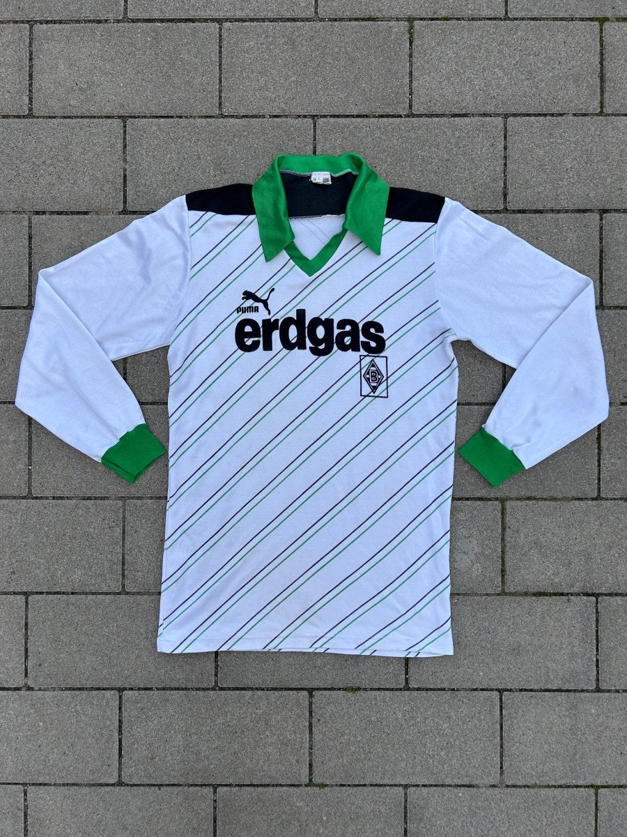 Borussia Mönchengladbach 1985/87 Original Home L/S Shirt Size S - Shorty Football Shirts