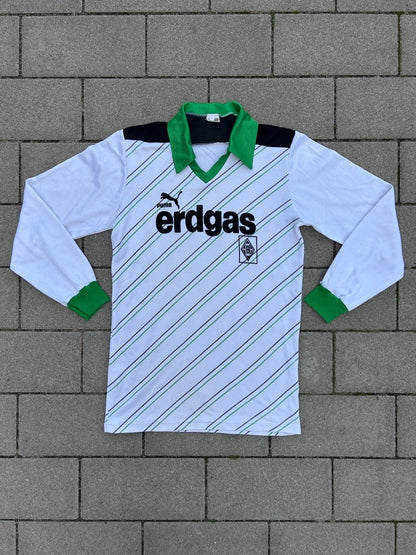 Borussia Mönchengladbach 1985/87 Original Home L/S Shirt Size S - Shorty Football Shirts